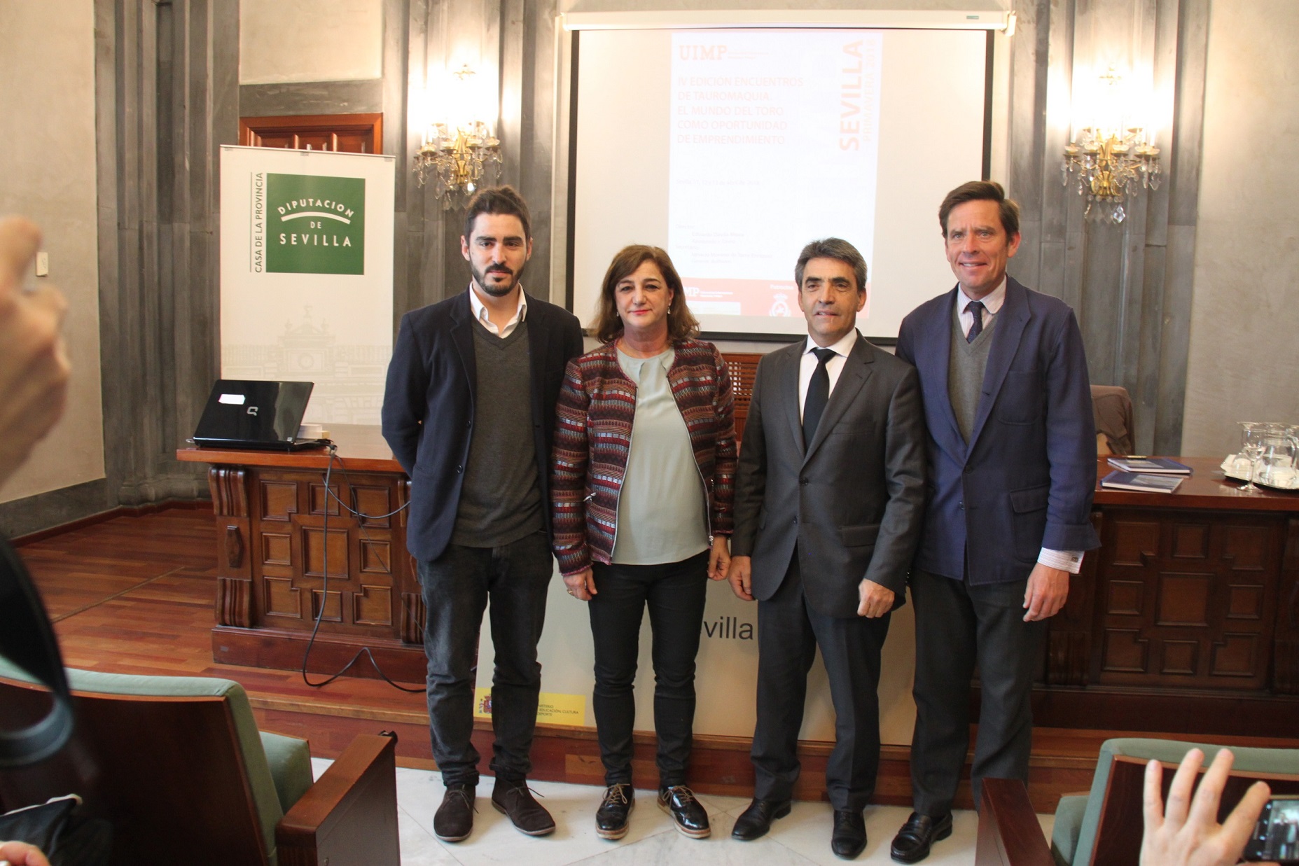 Encuentros Tauromaquia 2018 UIMP 006 Juanma Lamet2C Encarna Aguilar2C Victorino Martin y Eduardo Davila