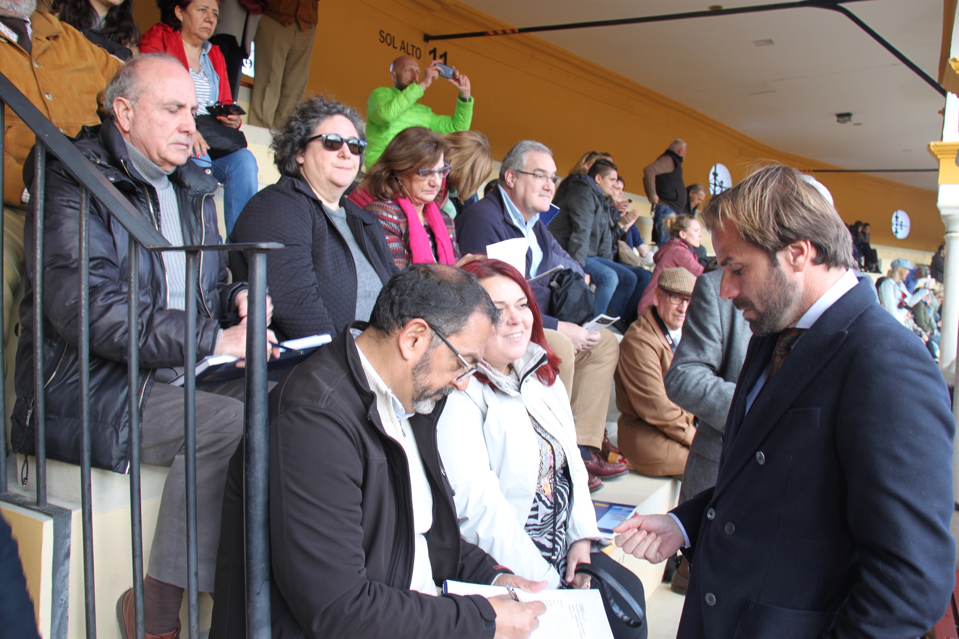 Encuentros Tauromaquia 2018 UIMP 021 Nacho M. de Terry imparte clase en Plaza de Toros de Sevilla